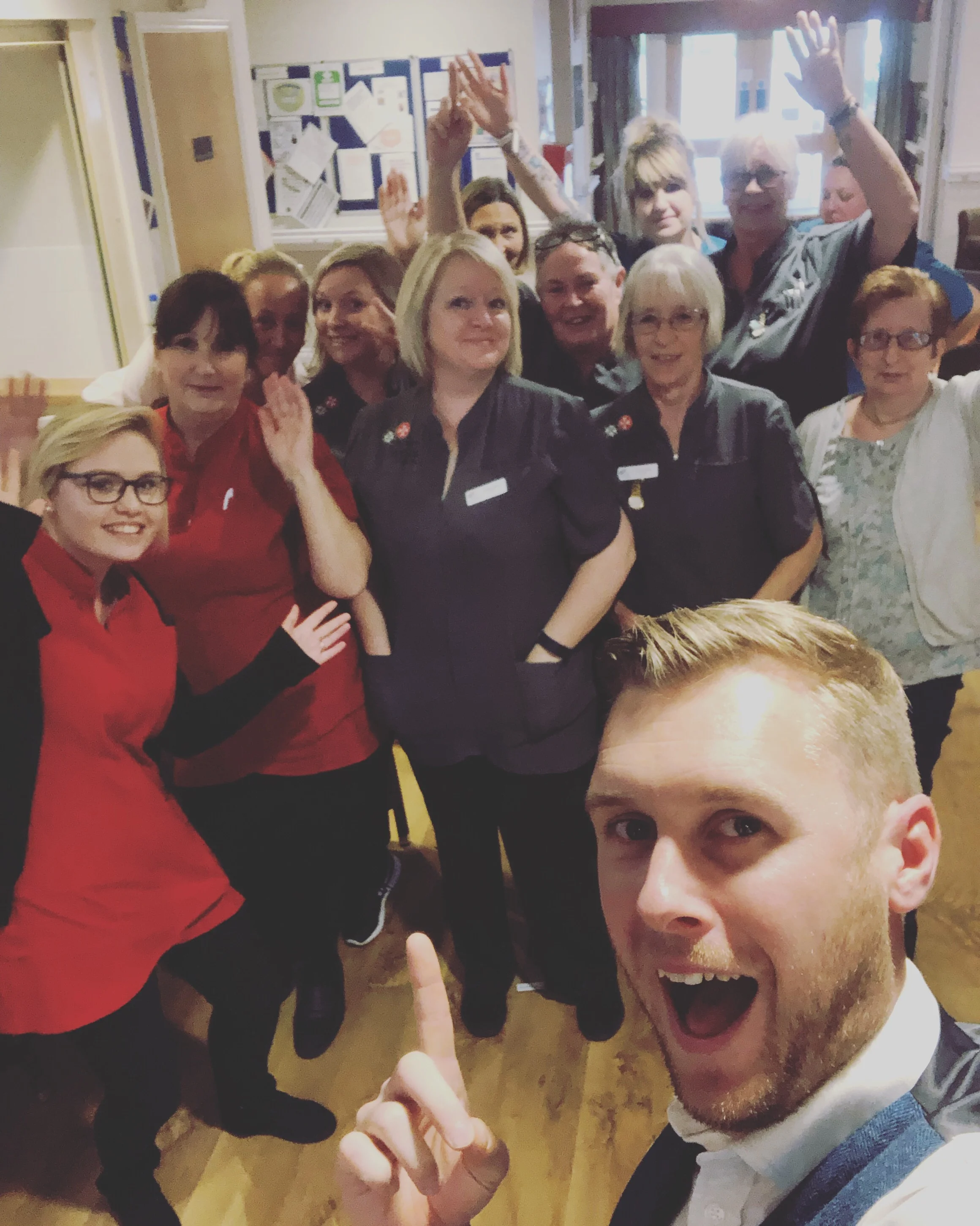 Our Clinic Director, Dr Matt Scroggs (Chiropractor) and the nursing team at Spencer Court